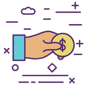 Cashback Hand Icon