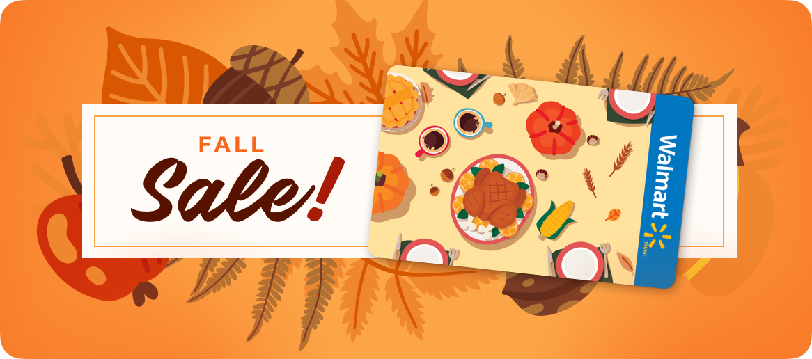 Fall Sale! Walmart Canada e-Gift Card.